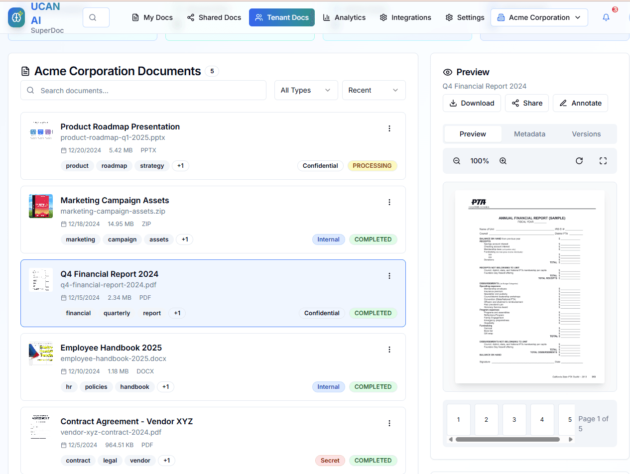 Document & Customer Service Agents